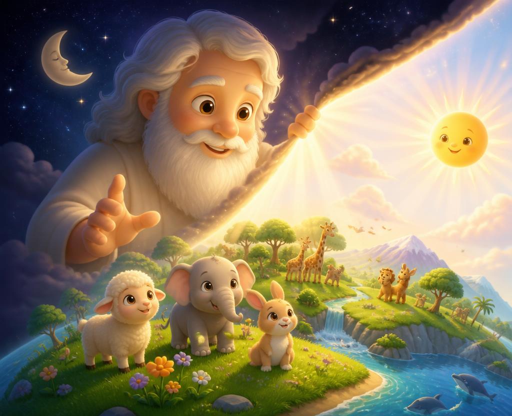 Ilustración de La creación del mundo